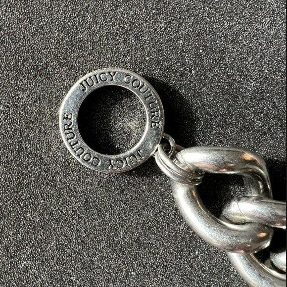 STUNNING Juicy Couture Chain Bracelet with Pave Crystals Link - Picture 6 of 10